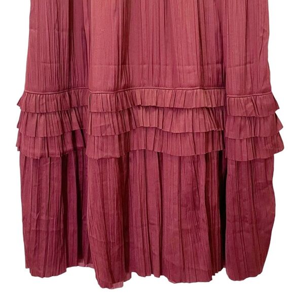 NWT Evereve Roan + Ryan Tallulah Holiday Midi Dress in Burgundy Wine Size Small - Picture 8 of 15